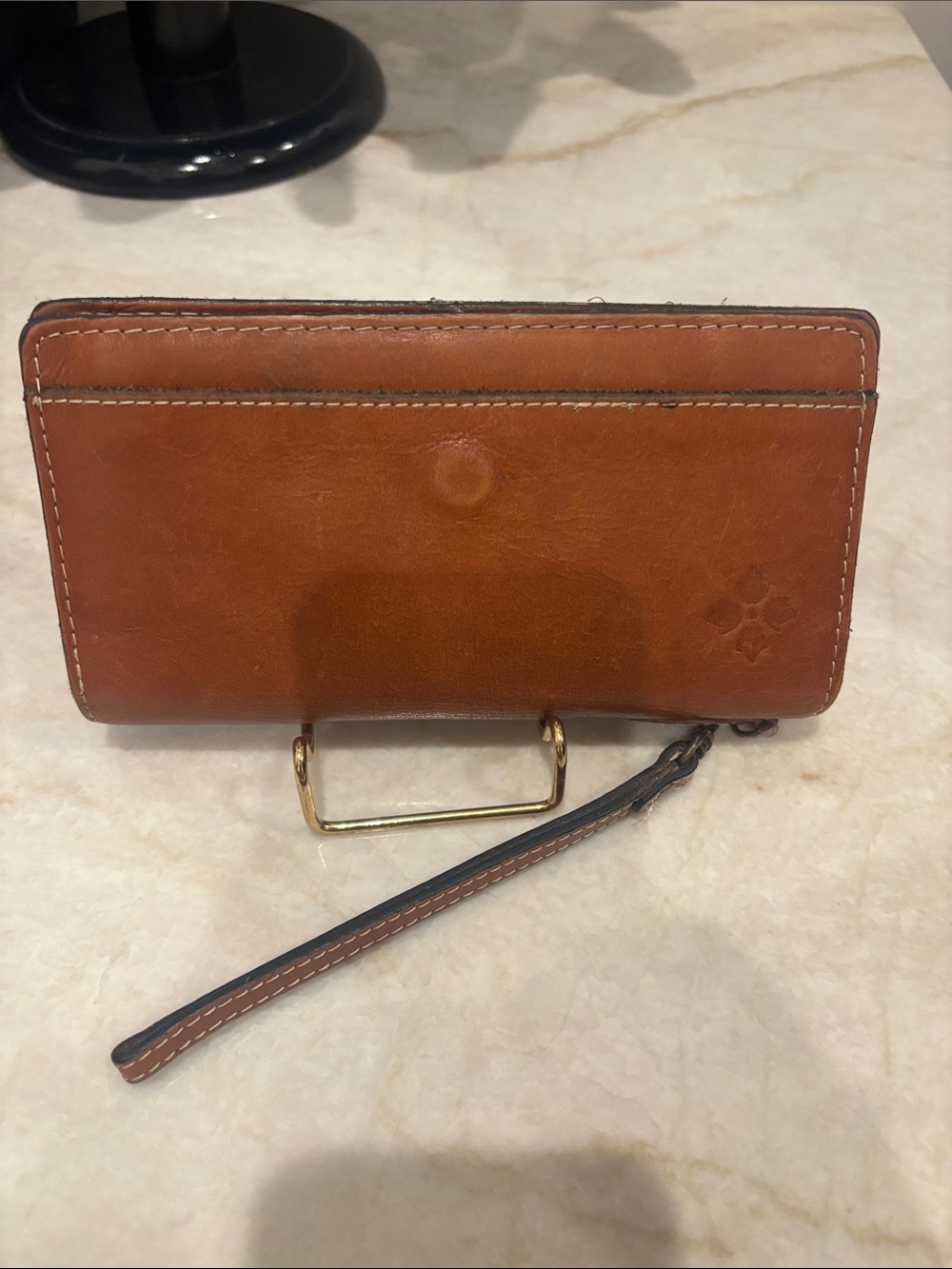 Patricia Nash Brown Leather Interior Zip Pouch - Picture 2 of 6